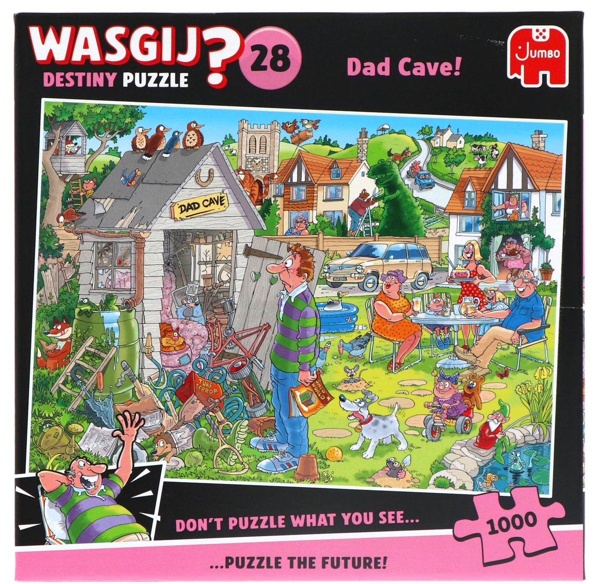 Wasgij Destiny 28 - De Mancave Van Pa! - 1000 stukjes puzzel - Legpuzzel — afbeelding 6