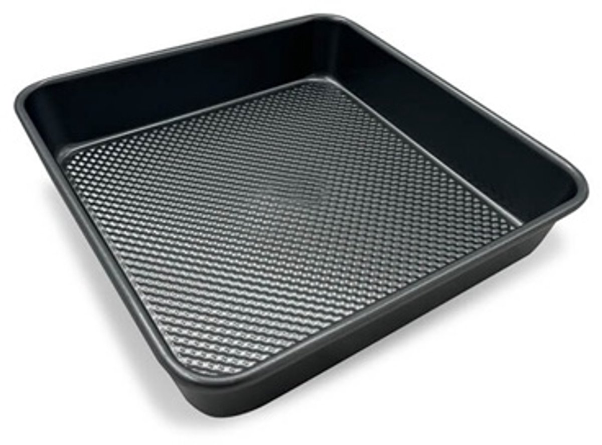 Maestro MR-1114-24 Vierkante Bakvorm - 24 x 24 cm - Koolstofstaal - Anti-aanbaklaag - Vaatwasserbestendig