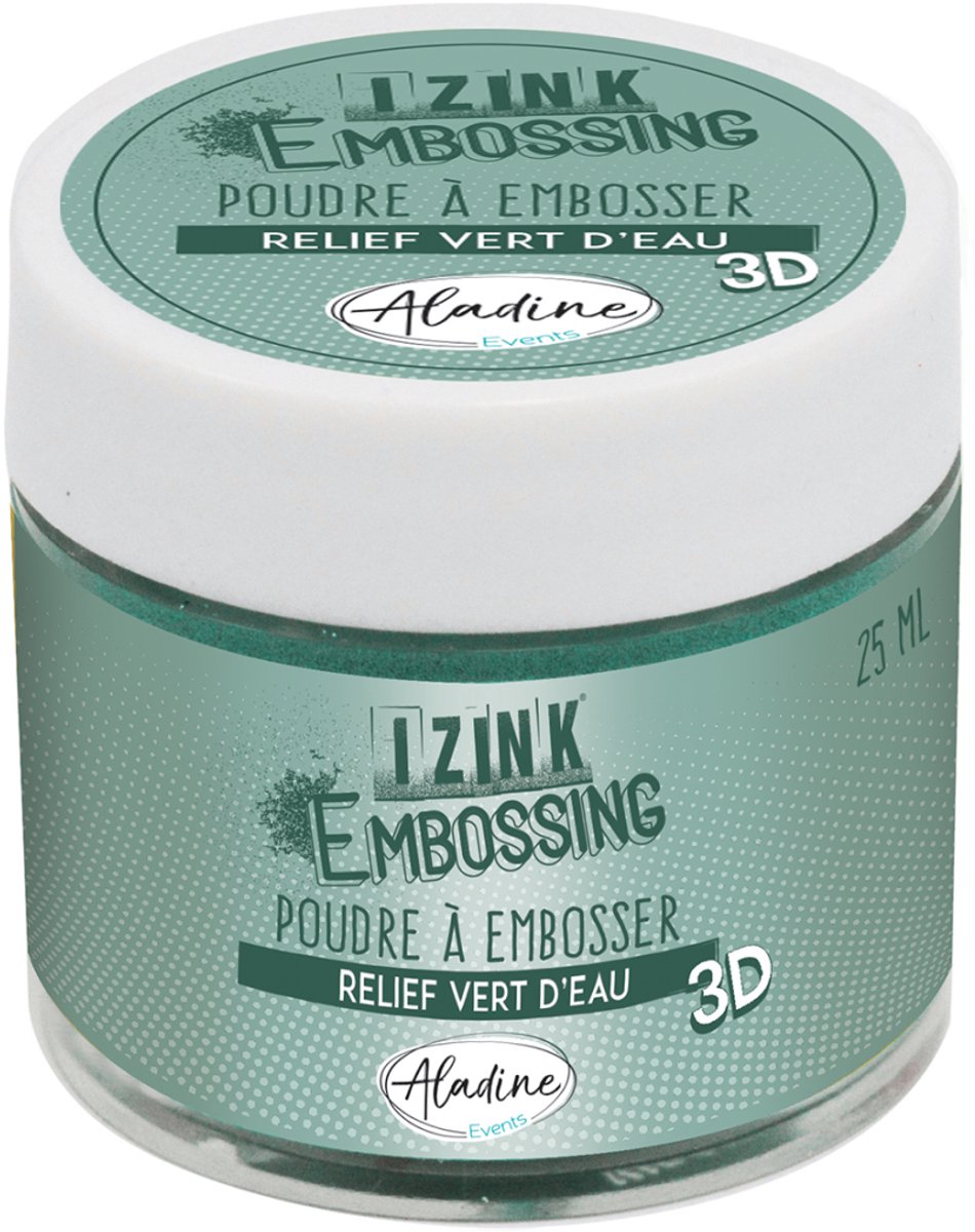 Izink Embossing Powder Water green - 25ml