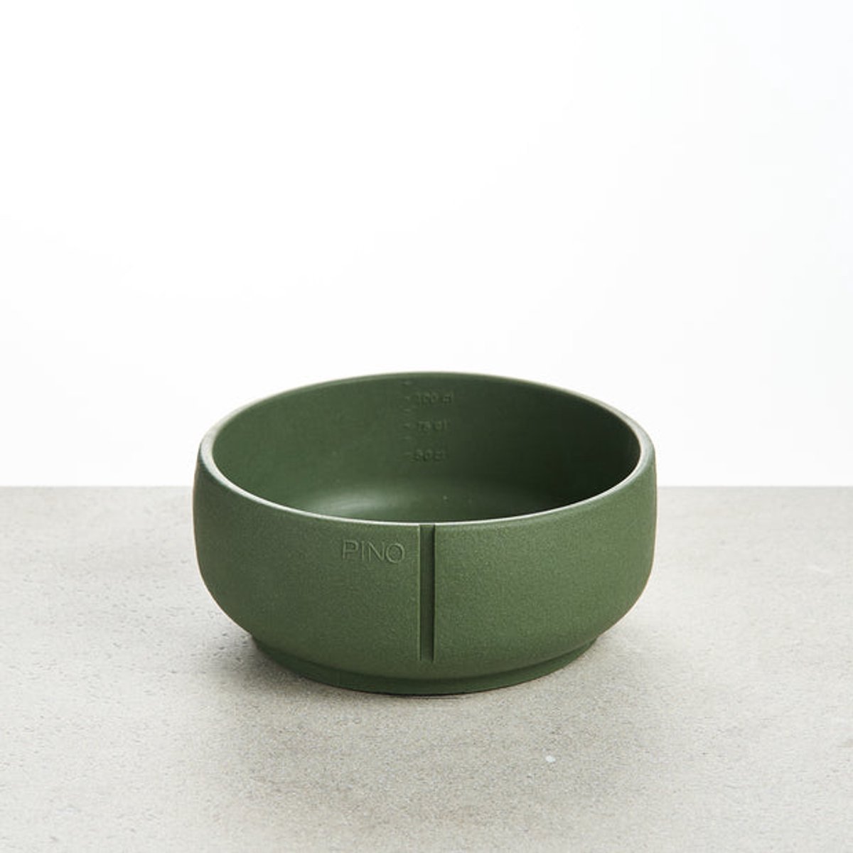 PINO Sandstone Hondenvoerbak Classic Feeder (hondenkom) - Groen (Crocodile Green) - Medium ⌀17,5cm - 1200ml
