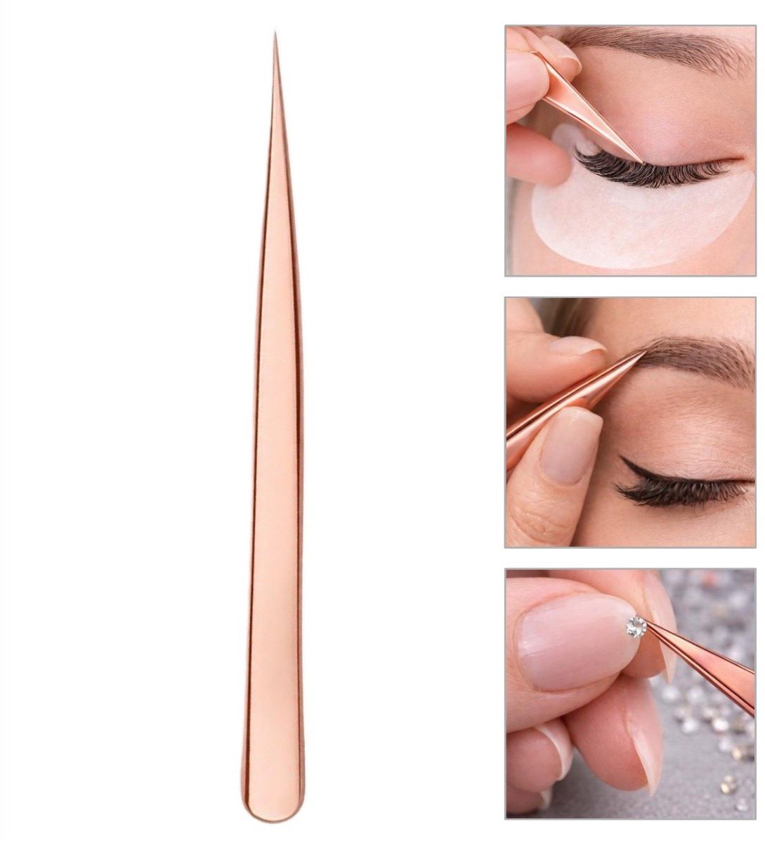 Goodbitz - Pincet - Pincet epileer - Pincet splinter - Pincetten - Pincet puntig - Nailart pincet - Wimperpincet - Puntpincet - Wimper pincet - Tweezers - Manicure tools