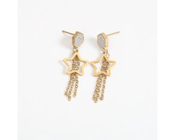 Oorbellen Si Amor Sieraden EP0655-G Roestvrij Staal Kleur Goud