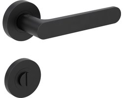 Poignée de Porte Sur Rosace Avus Gk4 Noir Graphite