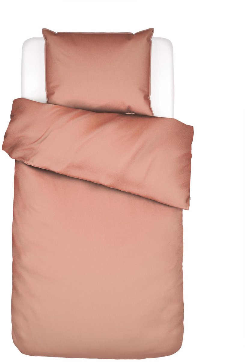 Essenza Minte Dekbedovertrek Katoensatijn Bright terra - Eenpersoons – 140x200/220 cm