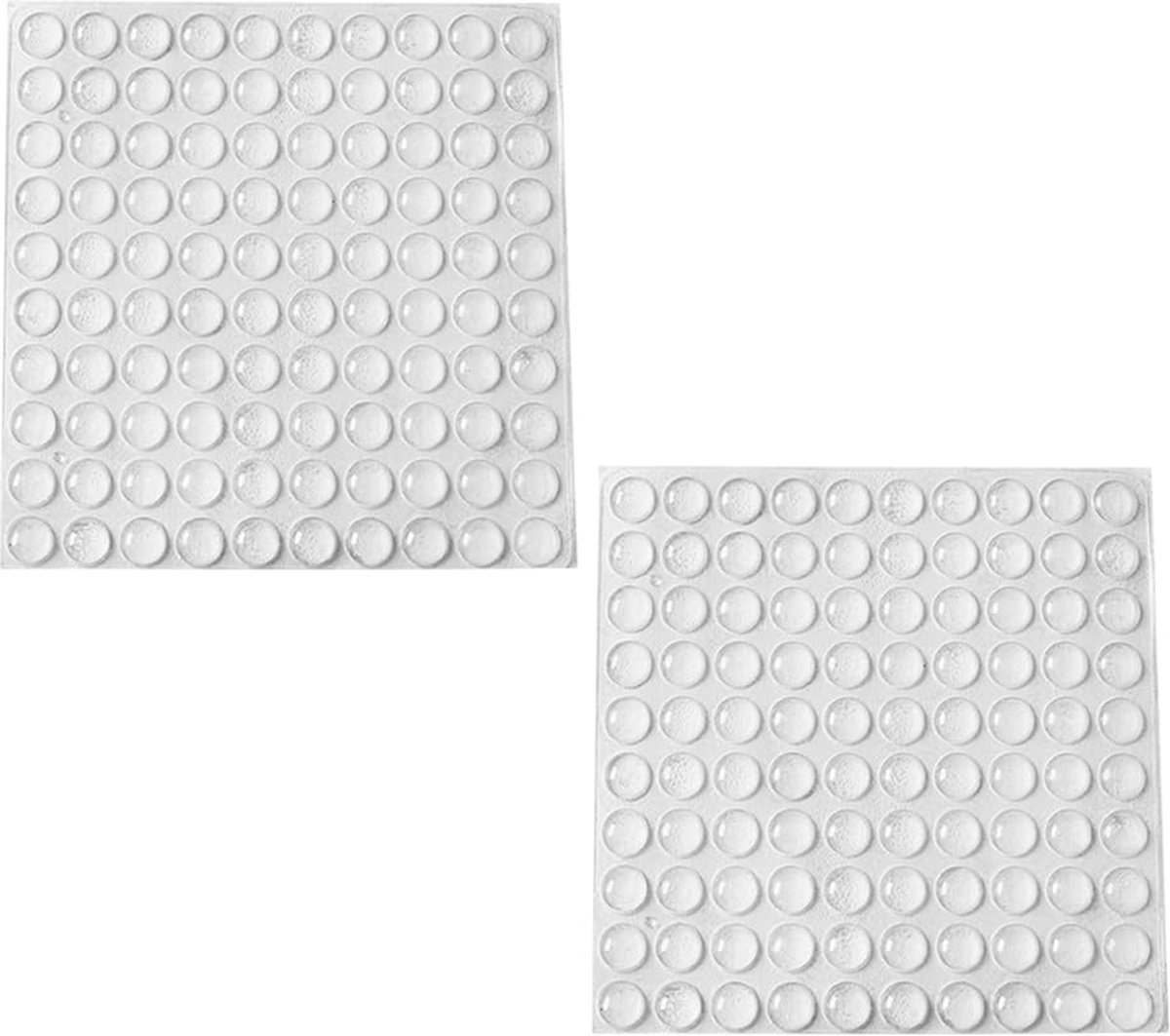 Rubber Beschermkussens - Zelfklevend en Transparant - 200 Stuks
