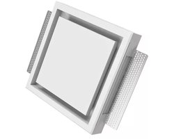 Ergovent instucbaar frameloos ventilatieventiel vierkant 100 mm