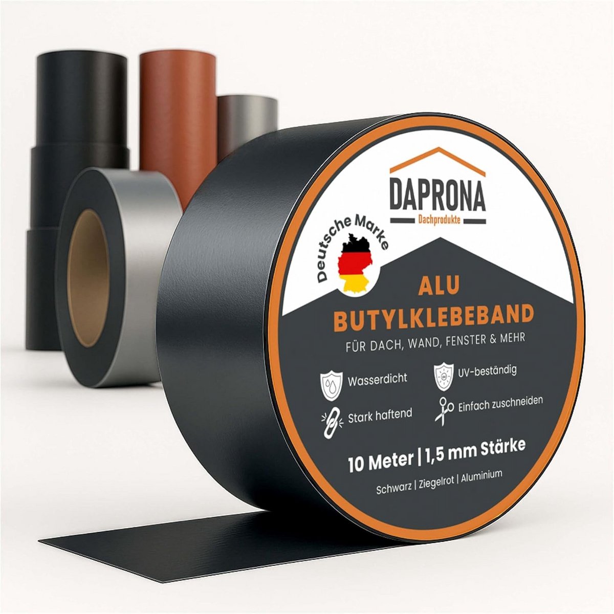 Waterdichte Butyl Afdichtingsband Zwart 10m x 150mm - Voor Dakgoot, Reparatie en Isolatie