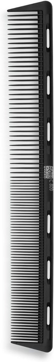 Professionele Carbonine Kam voor Kappers en Herenkappers - 19 cm