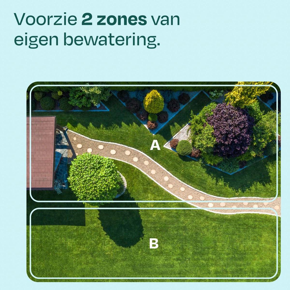 VONROC 2-weg Irrigatietimer – 2 Zones Onafhankelijk Programmeerbaar – Duur 1-199 Min – Incl. Handmatige Functie – Voor Buitenkraan