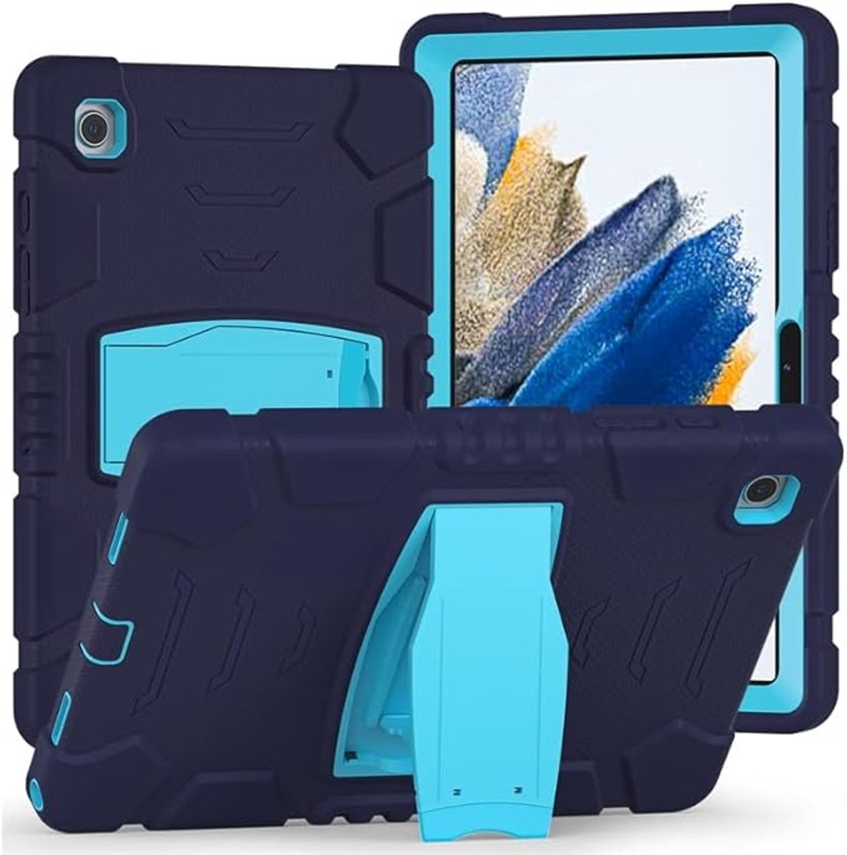 Beschermhoes voor Samsung Galaxy Tab A7 Lite 8,7 inch 2021 - Schokbestendig met Standaard - Marineblauw