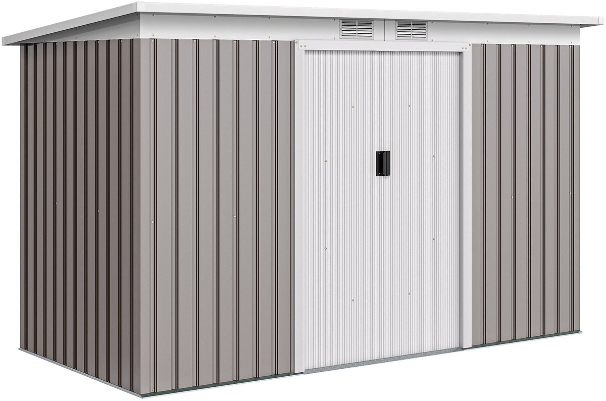Outsunny Tuinberging - Gegalvaniseerd staal - 280x130x172cm - Lichtgrijs