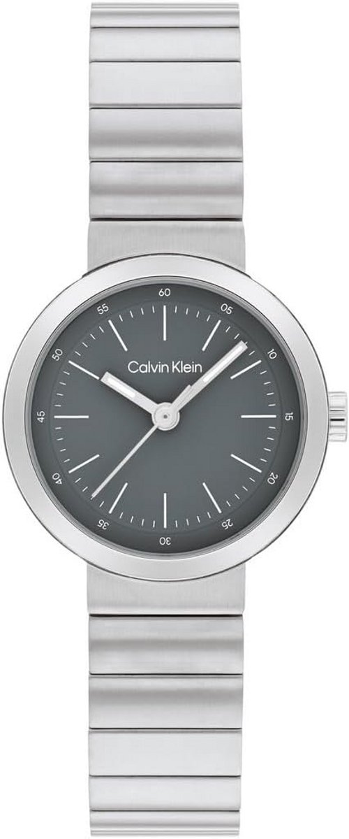 Dameshorloge Zilver Riem Details Analoge Tijdklok