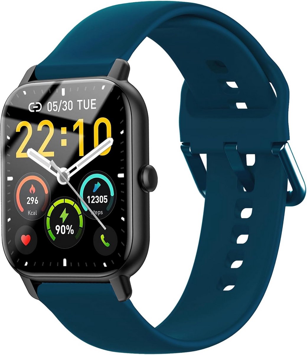 22mm Siliconen Horlogeband voor Diverse Smartwatches