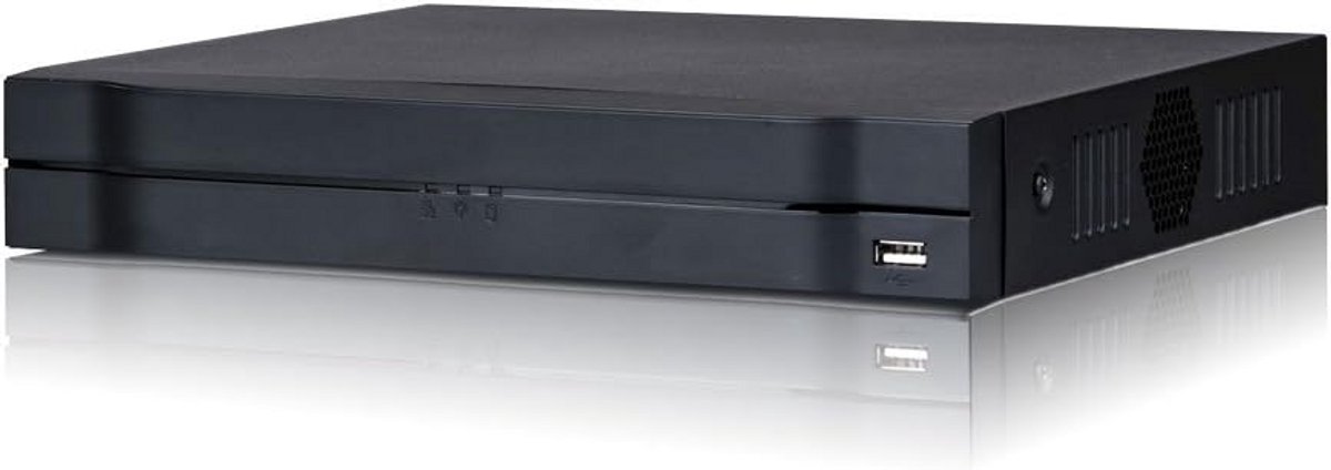 16 Kanaals 5-in-1 XVR Recorder 16 HDCVI/AHD/TVI + 8 IP Camera Ondersteuning Zwart
