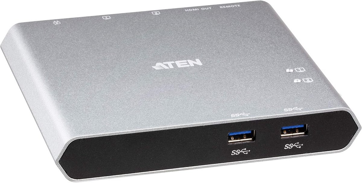 2-Poorts USB-C Docking Station Schakelaar