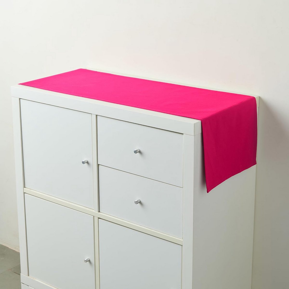 Wasbaar Effen Katoenen Tafelloper Rechthoekig voor Eetkamer - 40 x 230 cm