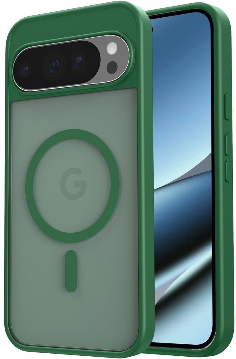 Hoesje Geschikt voor Google Pixel 10 Pro XL - Matte Back Cover - Groen