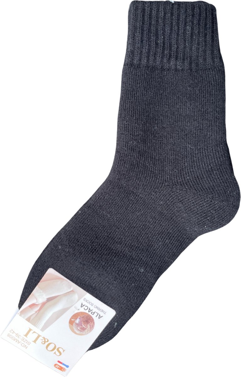 green-goose® Alpaca Damessokken | 1 Paar | Grijs | 95% Alpaca Wol | Maat 35-38 | Heerlijk Warm en Rekbaar