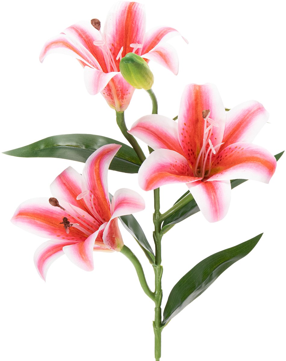 Viana Kunstmatige lelie voor stijlvolle woonkamerdecoratie en een realistisc roze