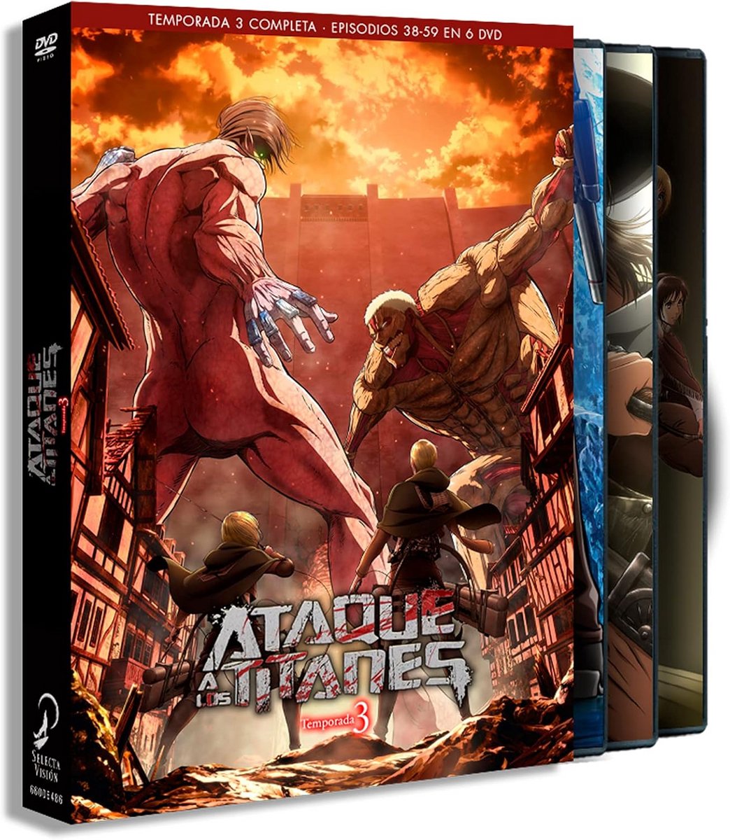 Attack on Titan Seizoen 3 Deel 2 DVD - Afleveringen 38 t/m 59