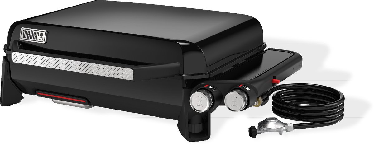 Weber Slate Plancha - Plaque 56 cm - Barbecue au gaz - 2 brûleurs