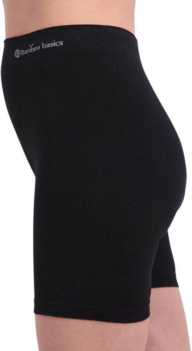 Bamboo Basics Biker Short Dames Naadloos Suze - Zwarte Korte Legging Dames - Maat XL - Bamboe Bikershort Dames - Lange Onderbroek Dames van Merkloos — afbeelding 5