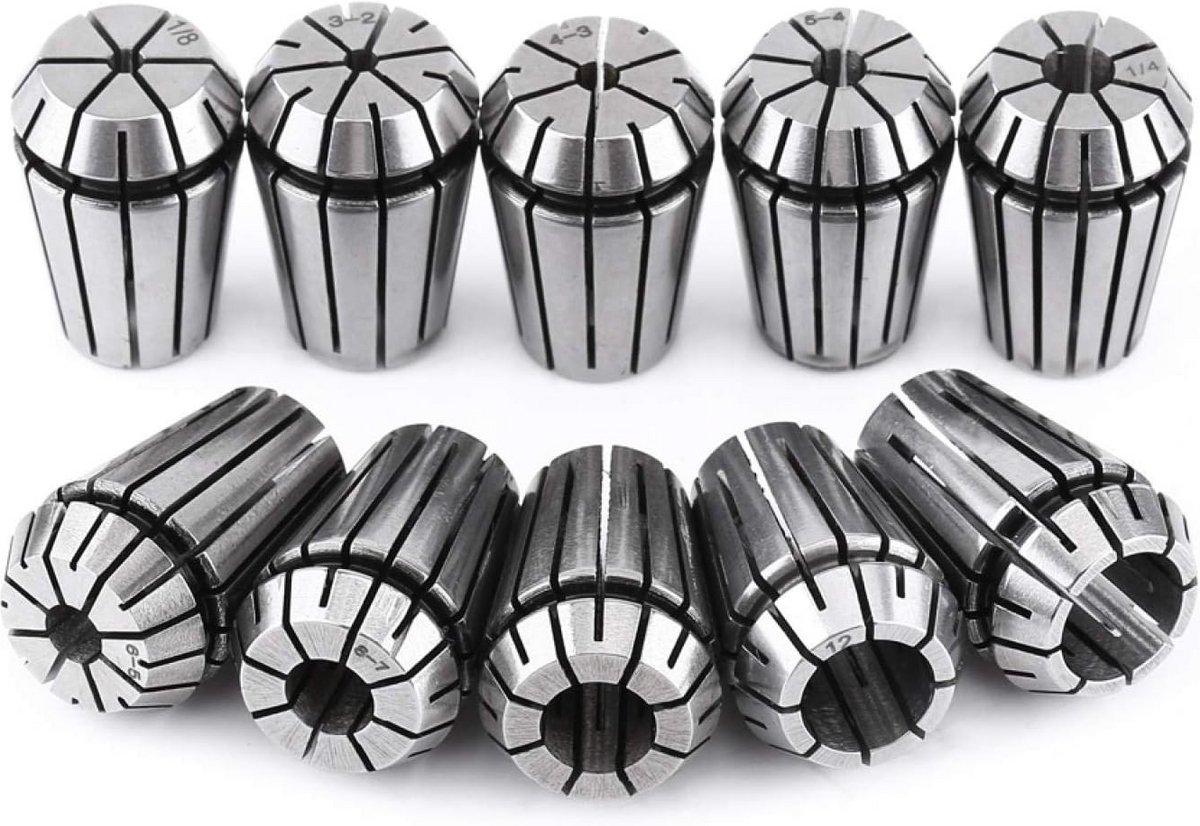 Hoge Precisie Verenstalen Spantang Set 10 Stuks voor CNC Machines en Frezen