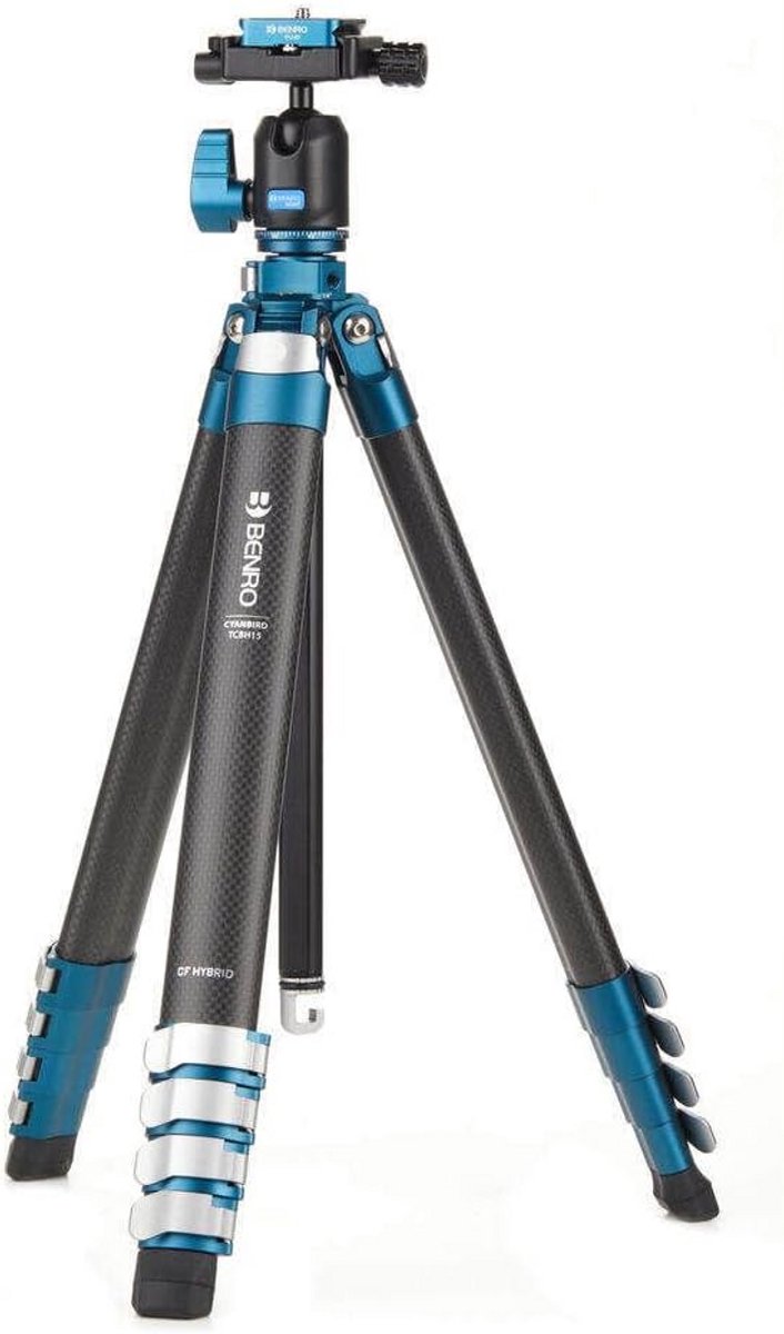 Lichtgewicht Carbon Fiber/Aluminium Reistatief met Kogelkop voor Foto en Video