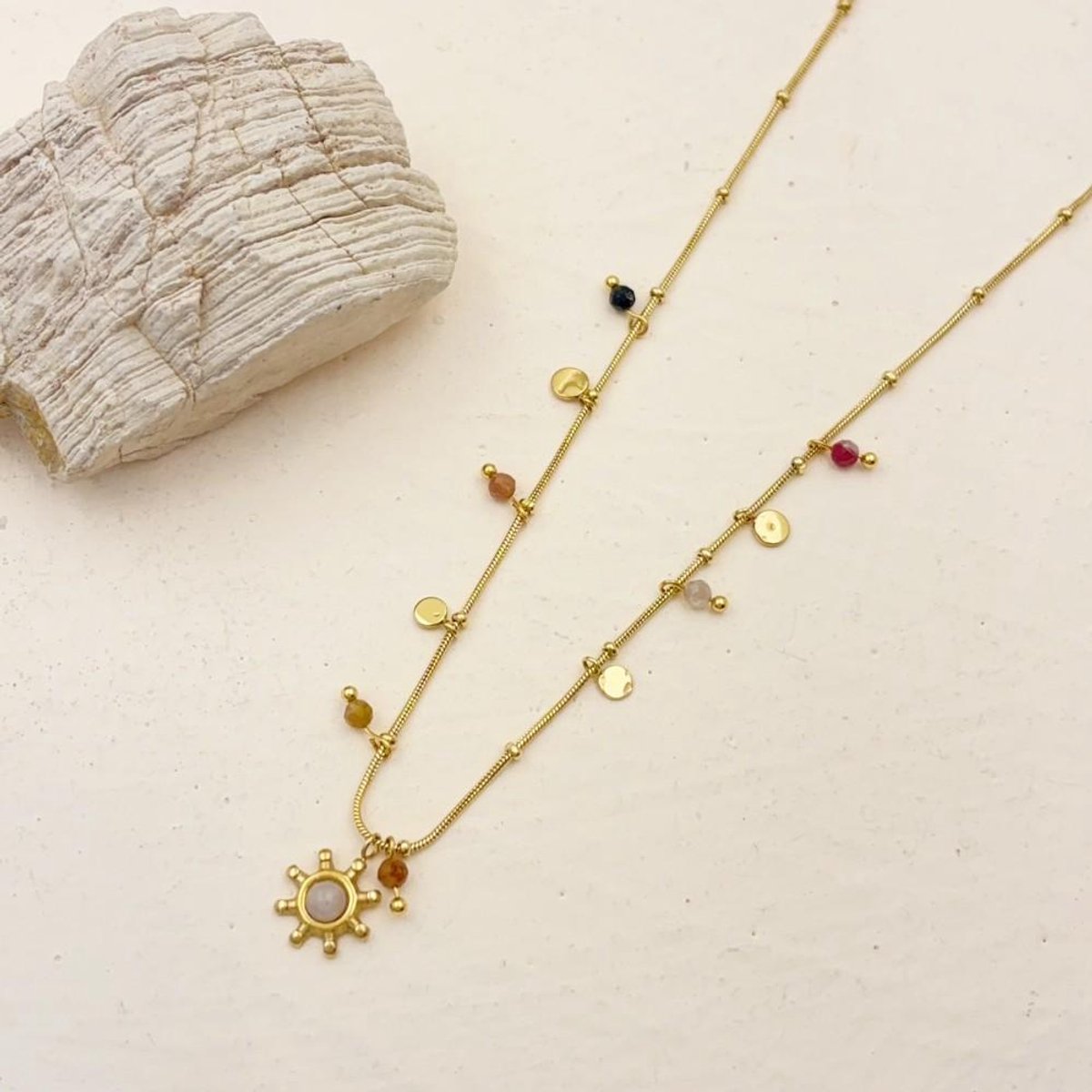 Ketting Si Amor Sieraden NW1659-G-PU Roestvrij Staal Kleur Goud