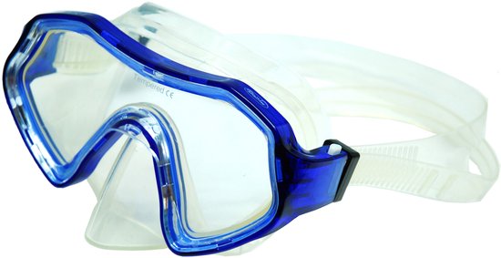 Duikmasker SMART Blauw Transparant Silicone Shallow