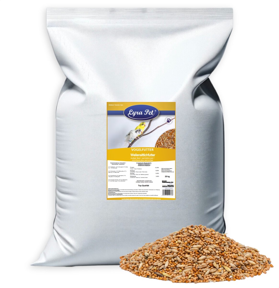 25 kg Lyra Pet® parkietenvoer