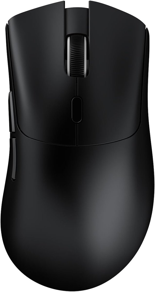 ATTACK SHARK R1 - Superlight Gamingmuis - 59g Ultralicht - PixArt PAW3311 Sensor - BT & 2.4G Draadloos & Bedraad - 6 Instelbare DPI Tot 18000 - 65 uur Batterij - Zwart