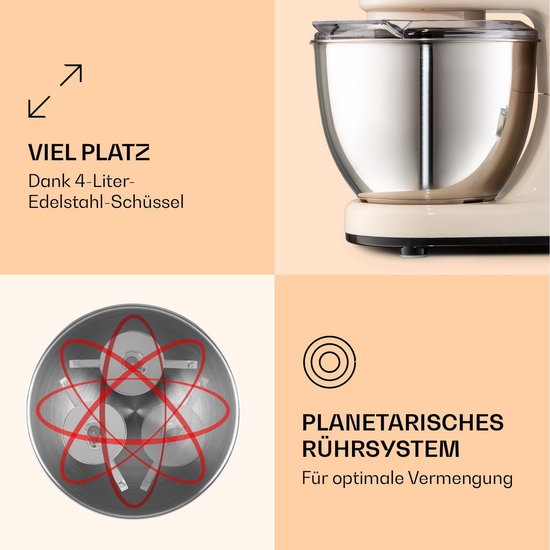 Mini Keukenmachine met Planetaire Garde - 1200W Kracht en 6 Snelheidsstanden van MINI — afbeelding 2