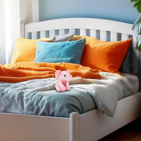 Roze Knuffel Olifant Pluche Dier Zacht en Knuffelbaar Cadeau van Merkloos — afbeelding 2