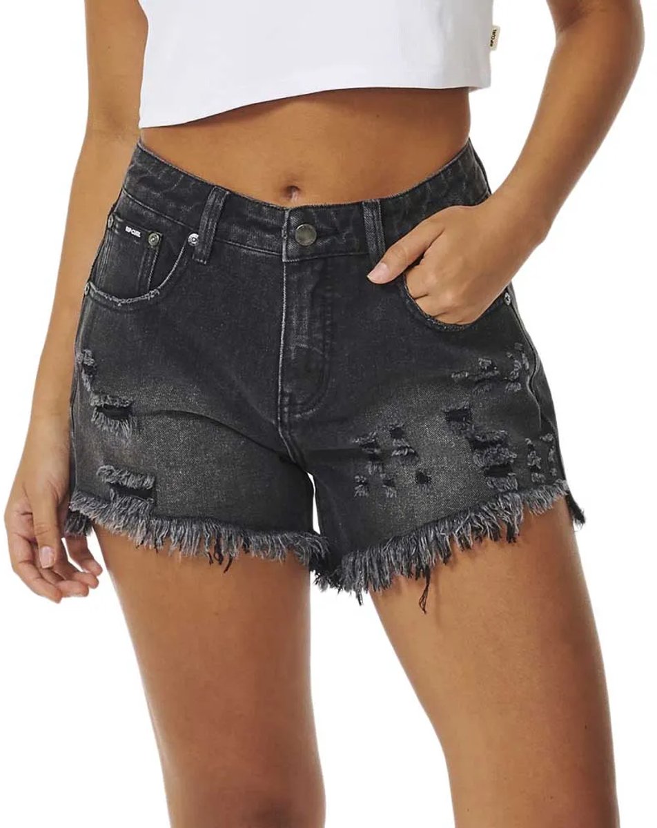 Rip Curl Sophie Ii Korte Jeans 26 Vrouw Zwart
