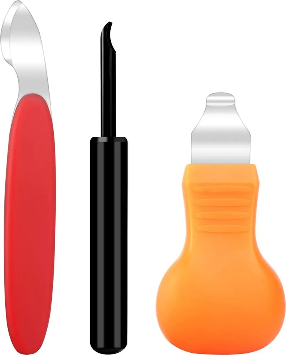 Deze driedelige set voor het openen van horlogekasten bevat een horlogekastopener voor het vervangen van de batterij, gereedschap voor horlogekastreparatie en horlogemakersgereedschap dat geschikt is voor horloges van alle formaten.