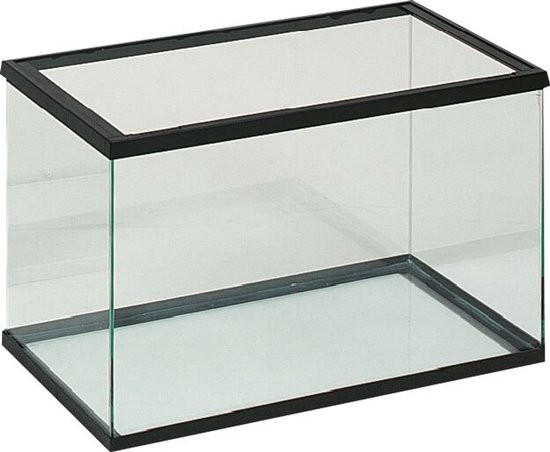 VOLGLAS AQUARIUM 50x25x30 CM ZWART
