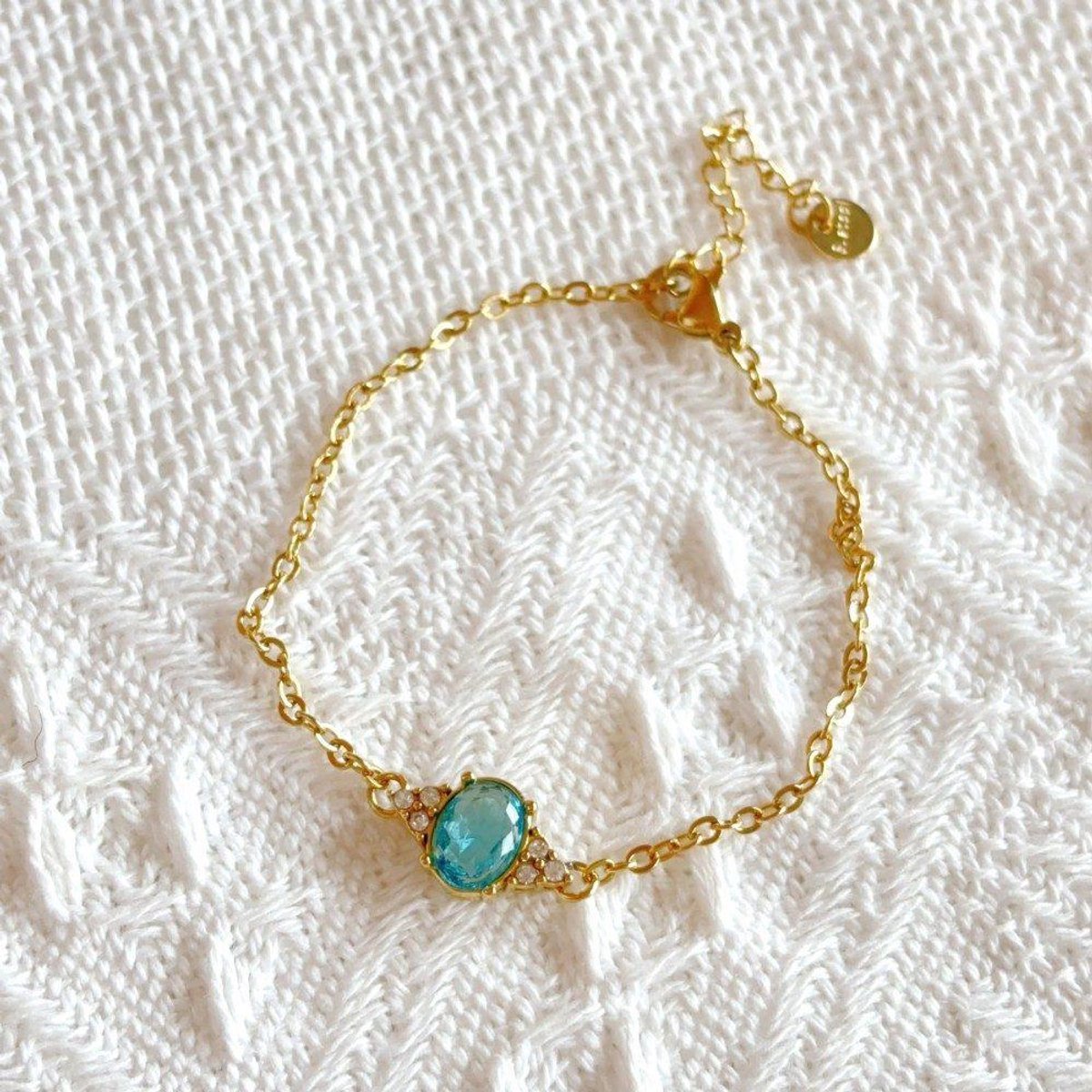 Armband Si Amor Sieraden BW2614-G-LBL Roestvrij Staal Kleur Goud