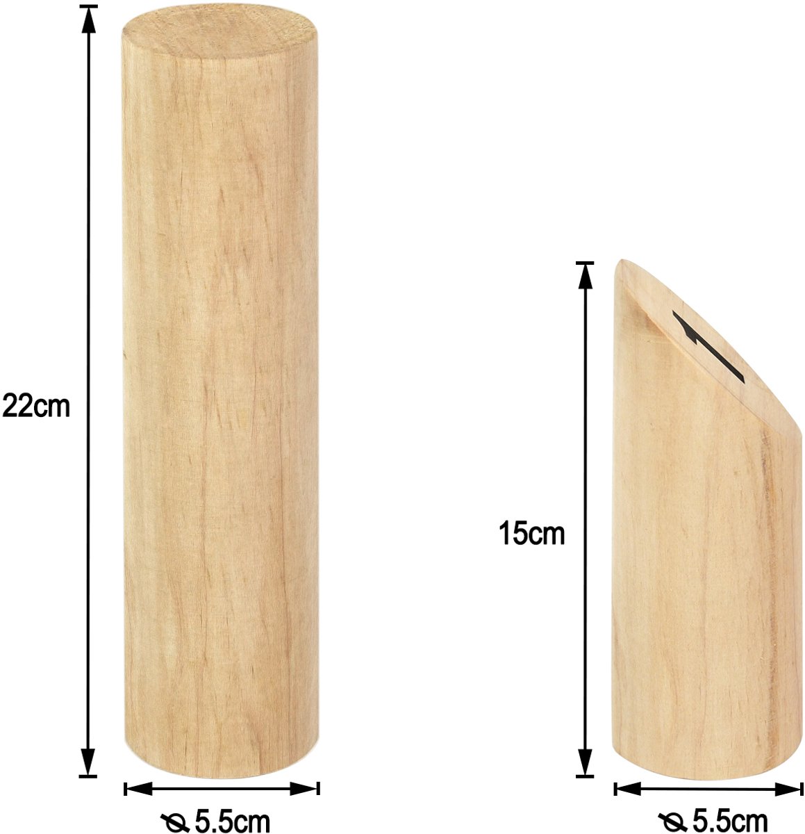 Kubb Vikingspel, werpspel uit Finland, genummerd Vikingspel met praktische draagtas, houten spel, buitenspeelgoed, tuinspeelgoed voor kinderen en volwassenen NAIZY — afbeelding 4
