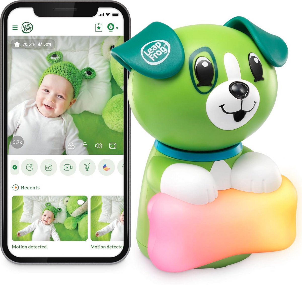 Wifi Babyfoon met Camera - 1080p Full HD, 360 Graden Pan & Tilt, Nachtzicht en Temperatuursensor