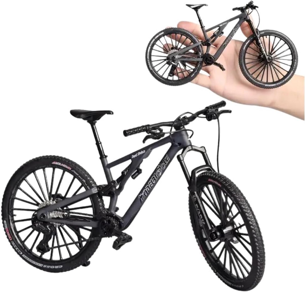 Miniatuur Mountainbike Model 1:6 Metalen Fiets Bureaudecoratie Fietsaccessoire