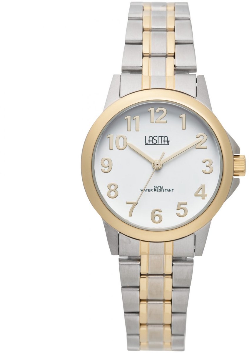 Exclusief Design Horloge - Staal - 2-Kleurig - 35 mm - Verstelbare Band