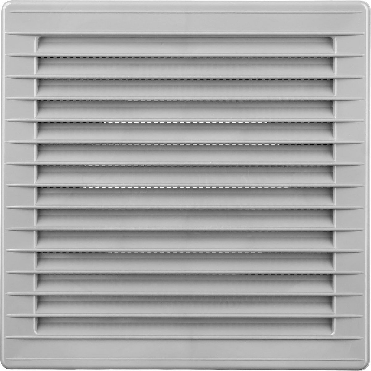 Ventilatierooster 140x140 met Gaas Grijs voor Binnen en Buiten