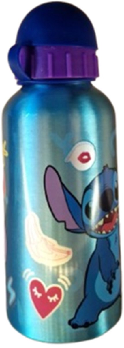 Lilo en Stitch Bidon drinkfles - Waterfles - Kunststof dop - Back to School — afbeelding 2