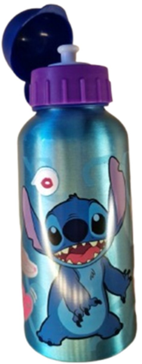 Lilo en Stitch Bidon drinkfles - Waterfles - Kunststof dop - Back to School — afbeelding 3