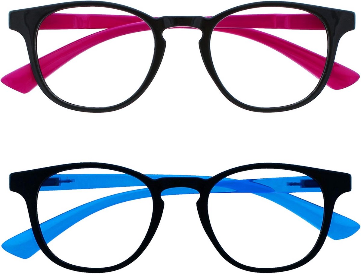 2x Blauw Licht Bril Kinderen 6+ Jaar - UV400 en Oogbescherming voor Jongens en Meisjes