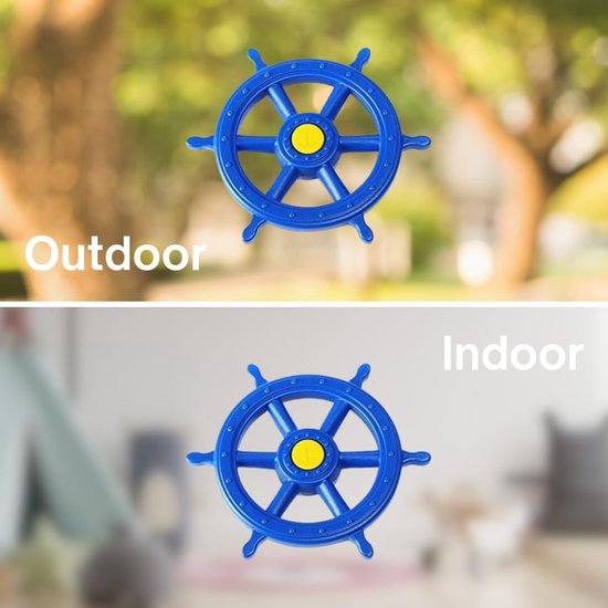 Draaiend Speelboot Stuurwiel Blauw - Weerbestendig Accessoire voor Speeltoren en Speelhuis — afbeelding 3
