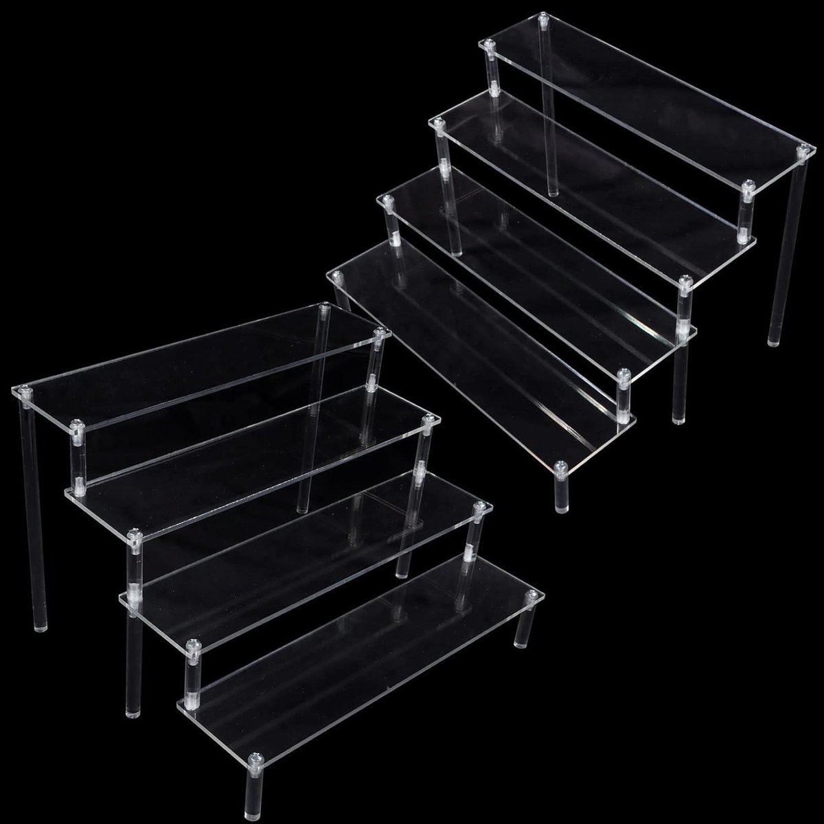 Transparante Acryl Display Standaard Set - Voor Cosmetica, Sieraden en Cupcakes