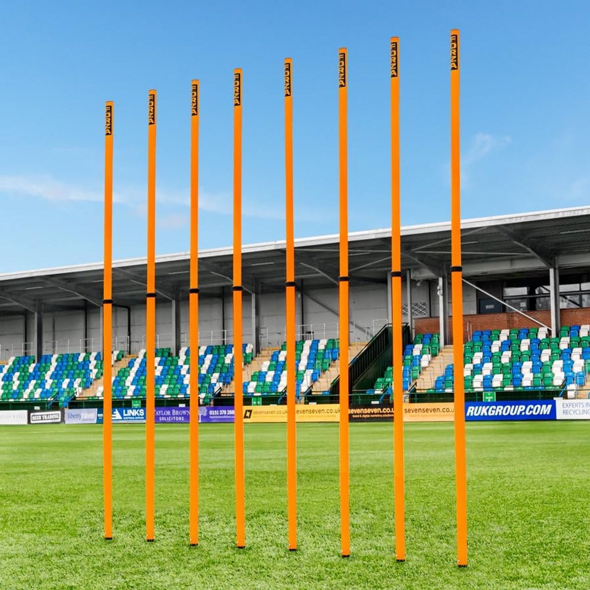 Telescopische Slalomstangen Set van 8 - In Hoogte Verstelbaar Trainingsmateriaal