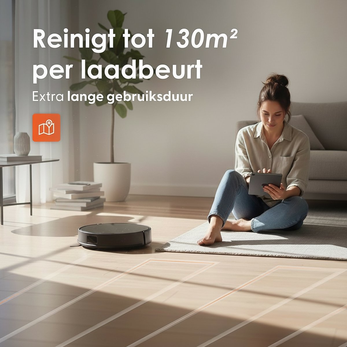 Ecopulse Robotstofzuiger met dweilfunctie - Met app, - afbeelding 3